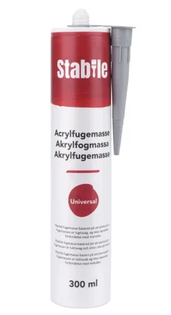 Akryl^Stabile Akrylfugemasse hvit 300 ml -