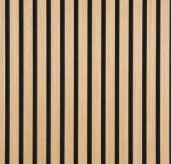 Akustikkpanel^Fibrotech Akustikkpanel Quanti Light Oak 18 x 520 x 2440 mm