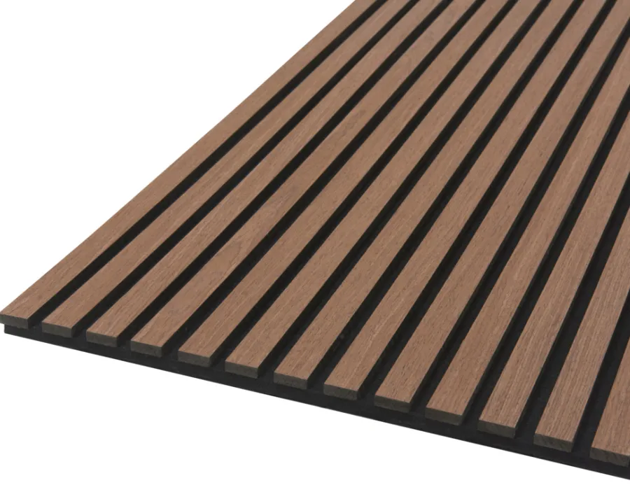 Akustikkpanel^Fibrotech Akustikkpanel Quanti 18 x 520 x 2440 mm Walnut