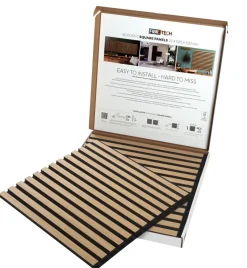 Takpanel|Akustikkpanel^Fibrotech Akustikkpanel Square 22 x 520 x 520 mm 2-pk. Light Oak