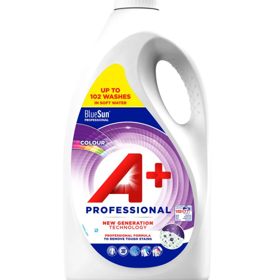 Vaskemidler^A+ Professional flytende vaskemiddel colour 4620 ml