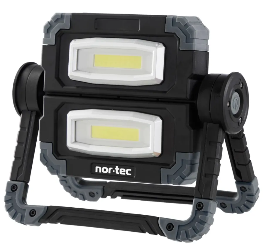 Arbeidslamper^ Arbeidslampe LED 2 x 5 W foldbar