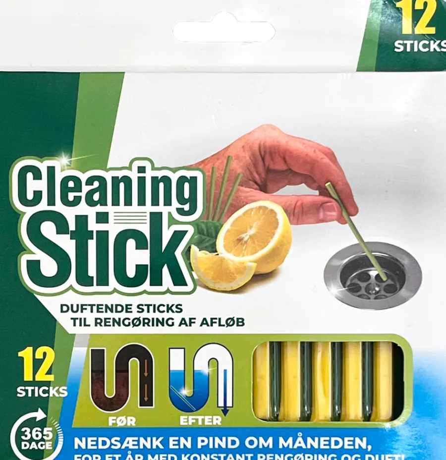 Rengjøringsmidler^ Avløpsrens Cleaning sticks 12-pk