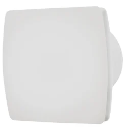 Ventilasjon^Grad Baderomsvifte hvit m/hygrostat og timer - Hvit plast