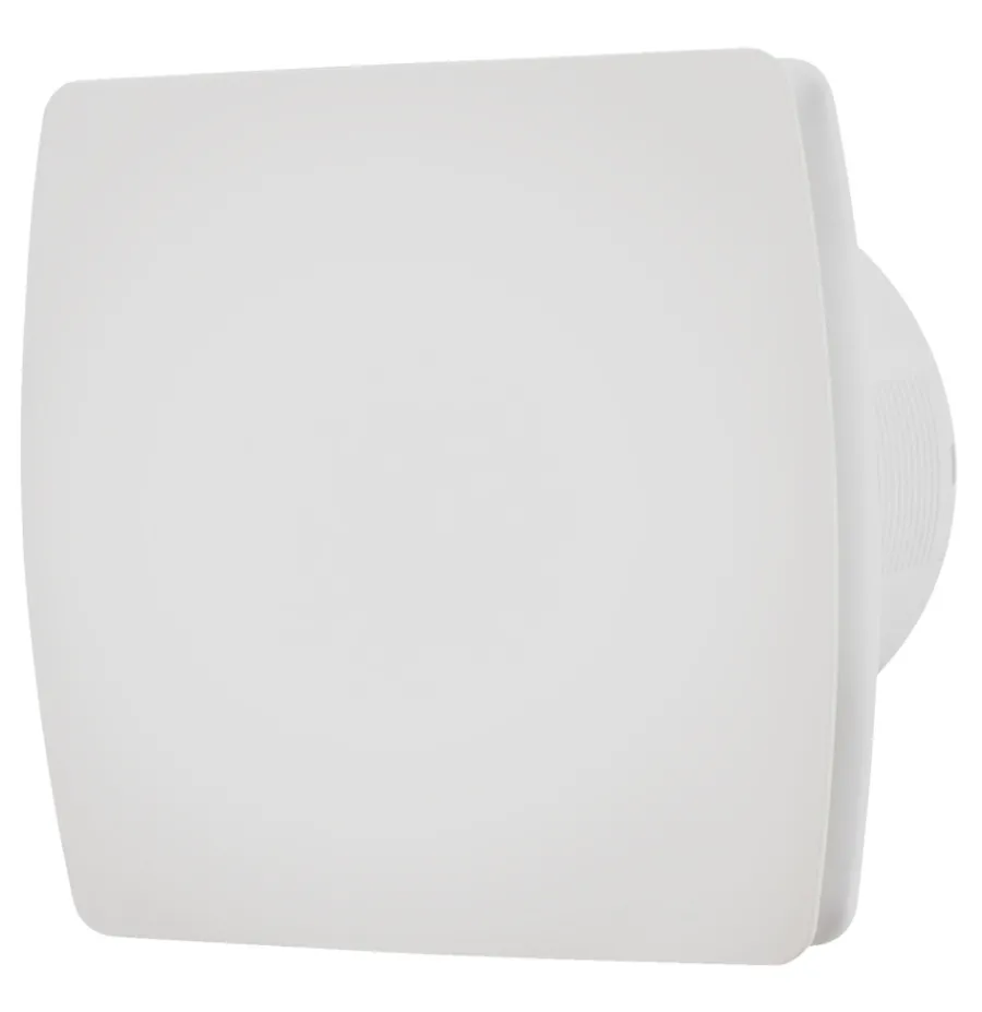 Ventilasjon^Grad Baderomsvifte hvit m/hygrostat og timer - Hvit plast