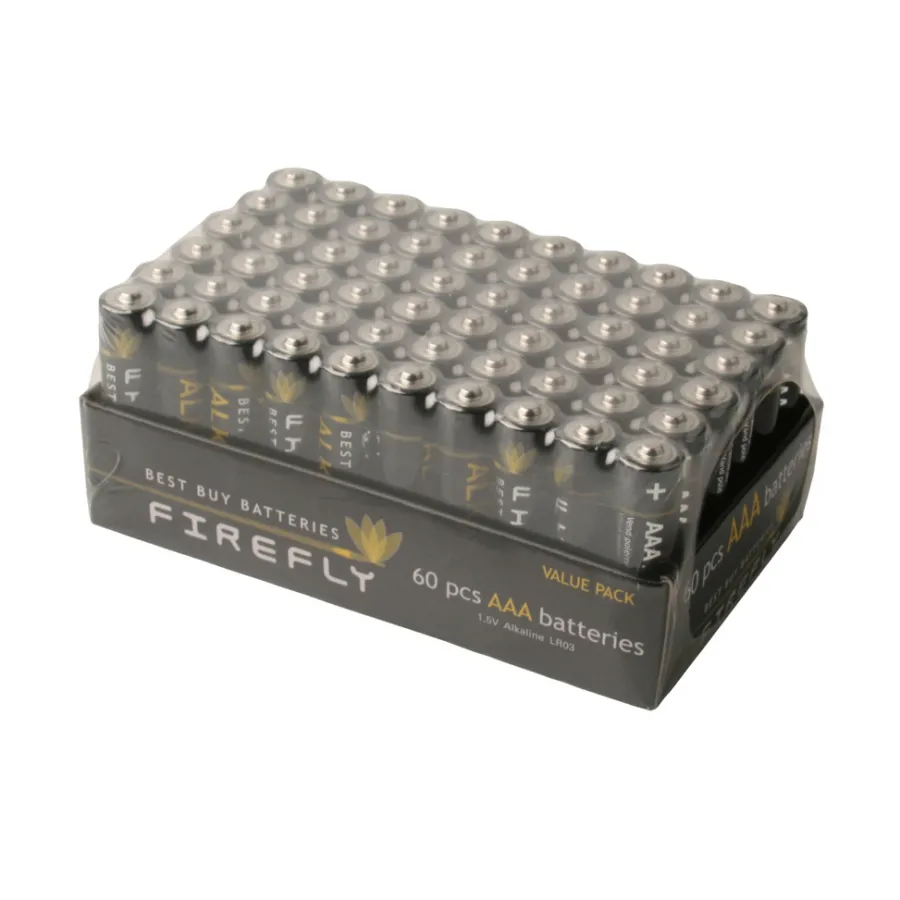 Batterier^Firefly Batteri AAA 60-pk. -