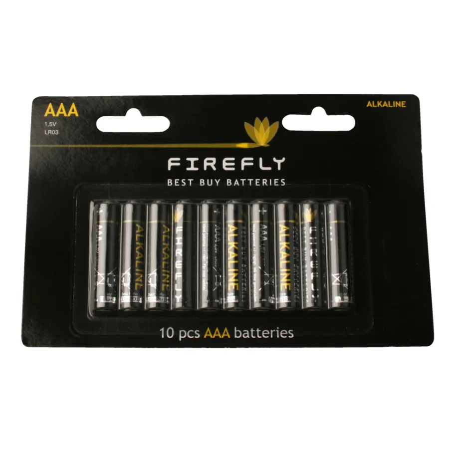 Batterier^Firefly Batteri AAA 10-pk. -