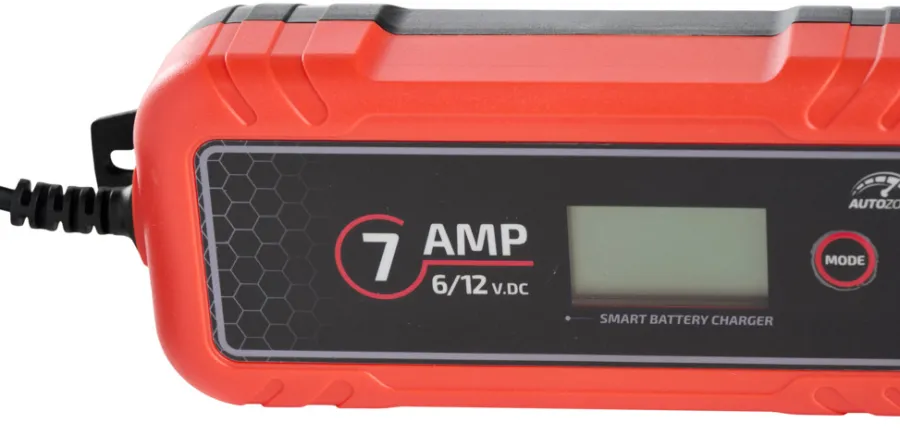 Bilbatterier, El-Ladere & Ladekabler^Autozone Batterilader 7A/6-12 V -