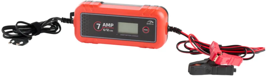 Bilbatterier, El-Ladere & Ladekabler^Autozone Batterilader 7A/6-12 V -
