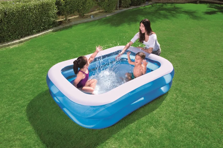 Basseng & Spabad^Bestway basseng rektangulært med 2 ringer 450 liter