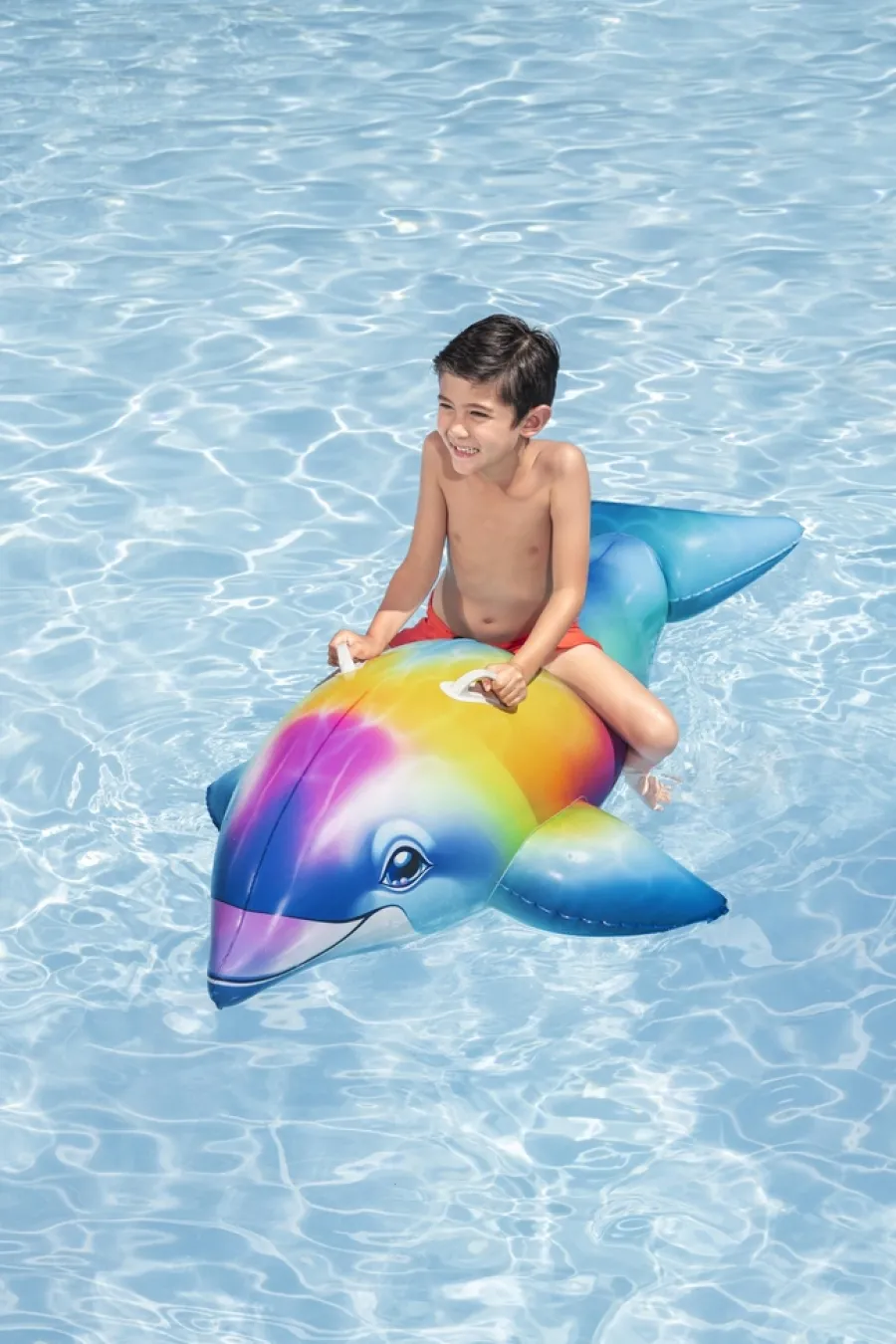 Strand- & Badeleker^Bestway Dolphin Daydream badeleke 168 x 66 cm Flerfarget