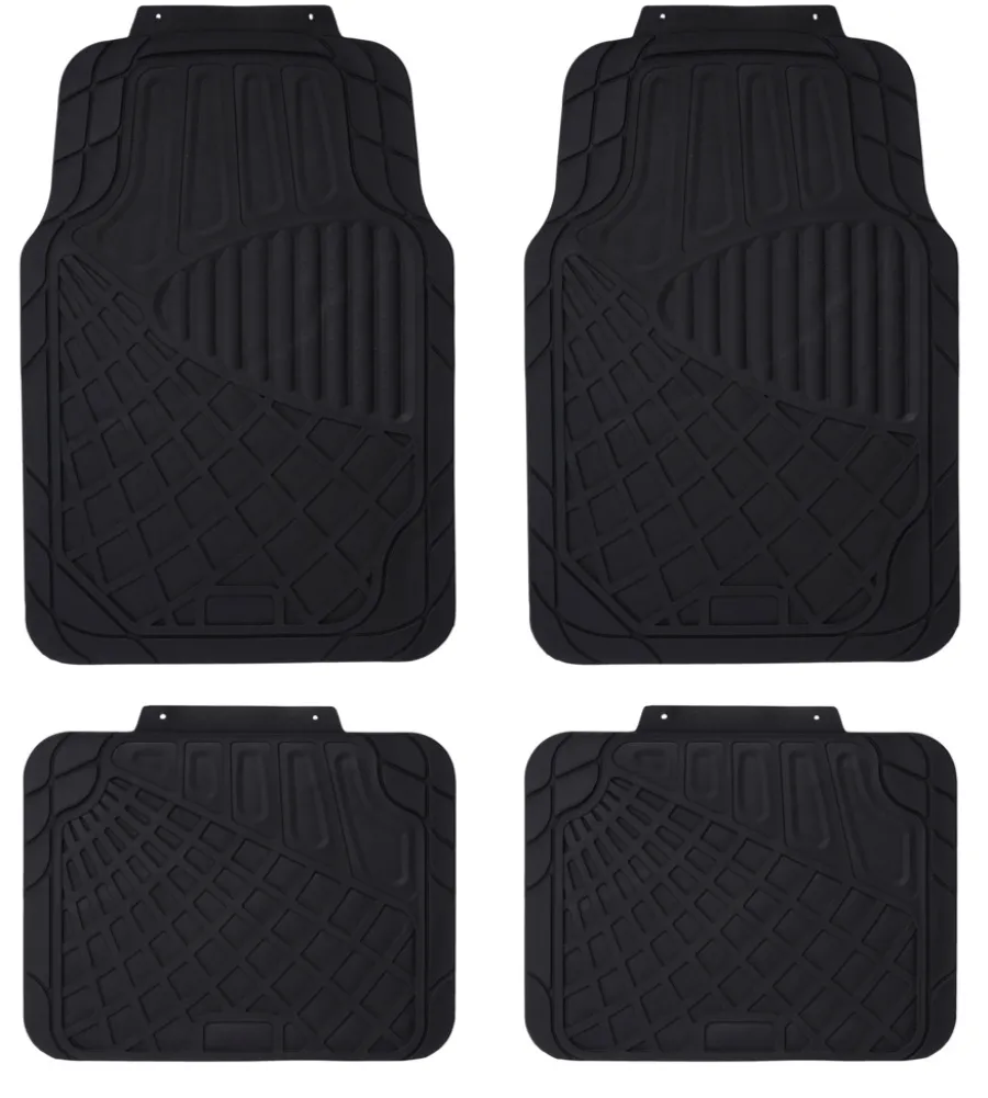 Biltilbehør^Autozone Bilmatte sett med 4 stk. gummi -
