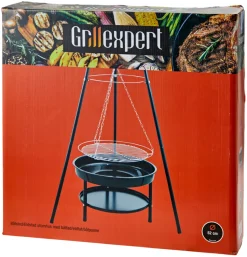 Bålpanner & Tilbehør^Grillexpert Bålpanne tripod med bålfat og rist -