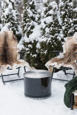 Bålpanner & Tilbehør^LUNT Båltønne emaljert svart -