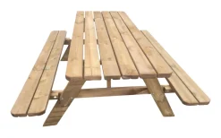 Sesongavslutning|Benkesett^ Bord/benkesett i 42 mm brunimpregnert furu