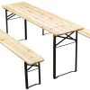 Sesongavslutning|Benkesett^ Bord-/benkesett sammenleggbart tre/metall