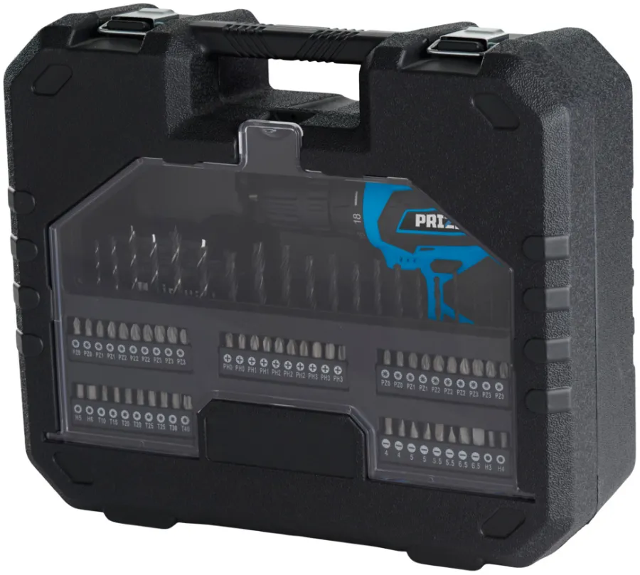 Bor- & Skrumaskiner^PRIZE Bormaskin akku 20 V 85 deler -