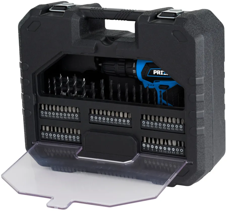 Bor- & Skrumaskiner^PRIZE Bormaskin akku 20 V 85 deler -