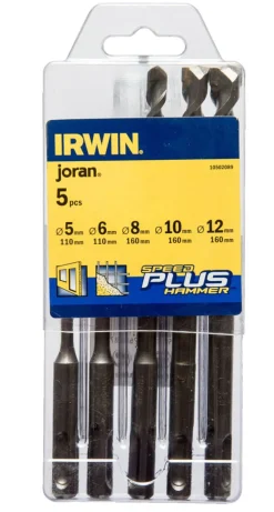 Bor & Bits^Irwin Bor SDS plus sett med 5 deler