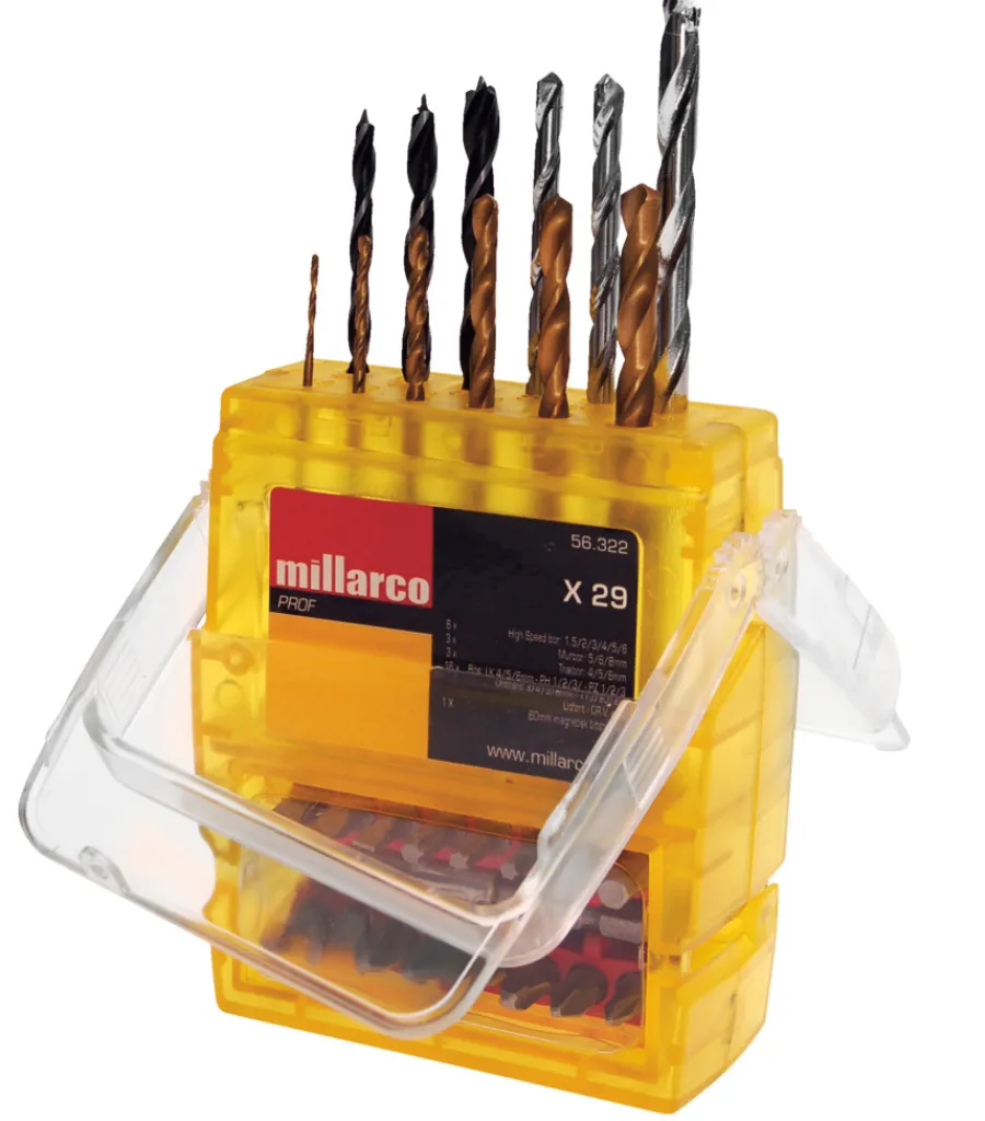Bor & Bits^Millarco Borsett m/bits kombi 29 deler
