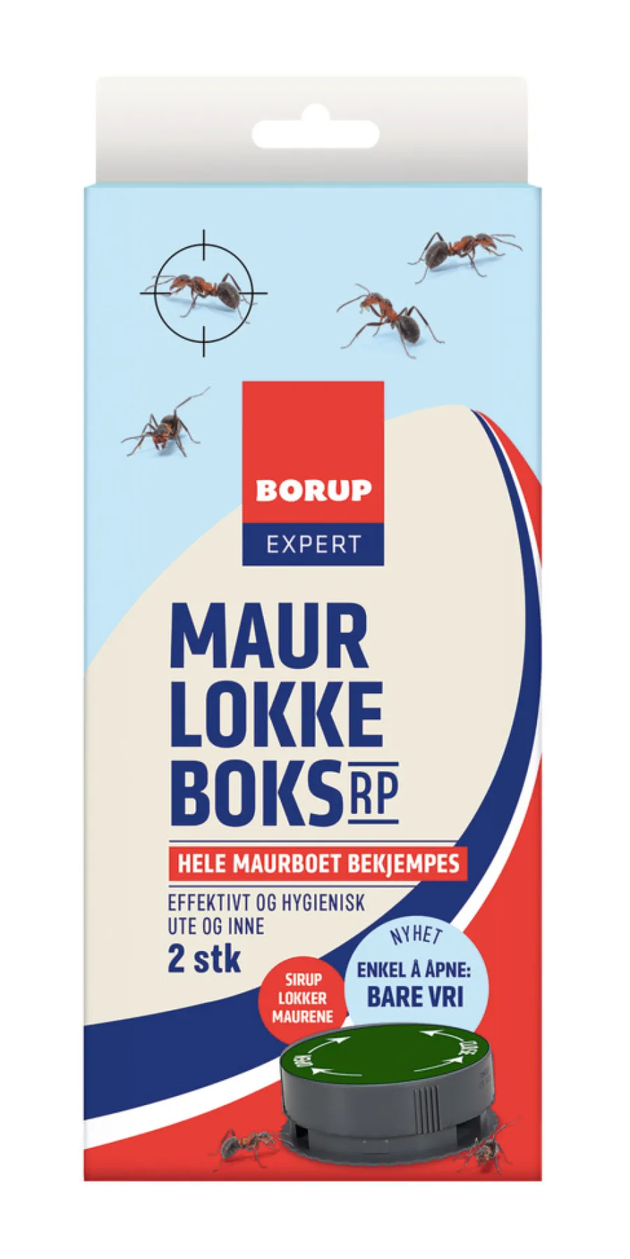 Insektmidler^Borup Expert maurlokkeboks RP 2 stk.