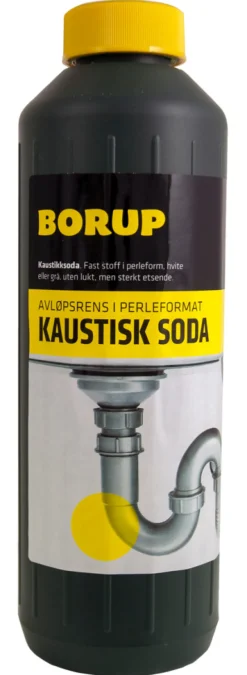 Øvrige Kjemikalier^Borup kaustisk soda 1 kg