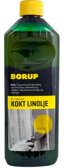 Øvrige Kjemikalier^Borup kokt linolje m/tørker 500 ml