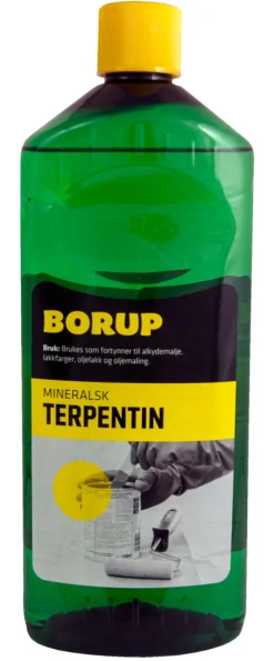 Øvrige Kjemikalier^Borup terpentin mineralsk 1 liter