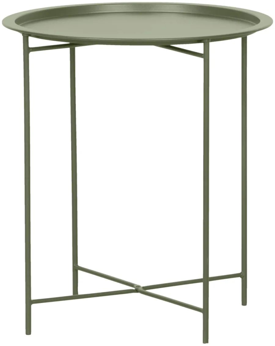 Sesongavslutning|Hagebord^Sunlife Brettbord Michigan stål Ø46,8 cm - ® Olivengrønn