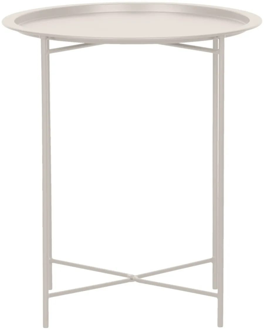 Sesongavslutning|Hagebord^Sunlife Brettbord Michigan stål Ø46,8 cm - ® Sandy grey