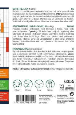Frø^Weibulls Busknellik "Mix" Hvite. rosa og røde nyanser