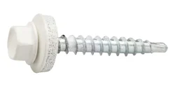 Skruer^Heco Byggskrue 4,8 x 35 hvit - 250 stk.