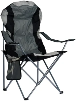 Sesongavslutning|Telt & Campingmøbler^Sunlife Campingstol m/koppholder Osaka – ® Grå/svart