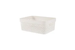 Oppbevaring^Curver Pure oppbevaringskurv 11 liter Hvit