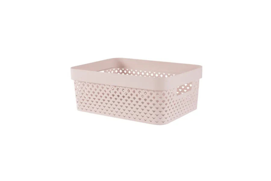 Oppbevaring^Curver Pure oppbevaringskurv 11 liter Rosa