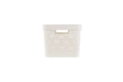 Oppbevaring^Curver Pure oppbevaringskurv 17 liter Hvit