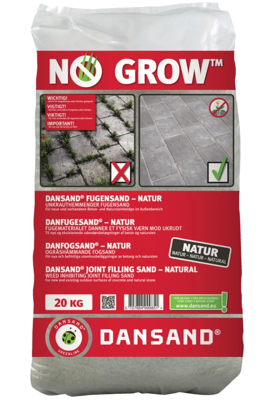 Sand & Grus^Dansand fugesand - 20 kg