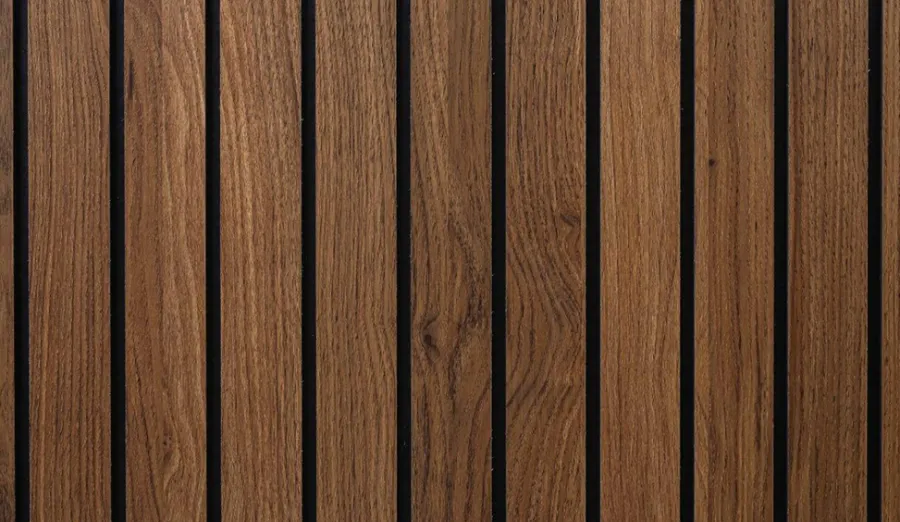 Akustikkpanel|Veggpanel^ Deco Spilepanel 12 x 600 x 2400 mm Walnut