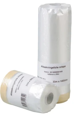 Maskering^Luxi Dekkfolie med tape 55 cm x 33 meter