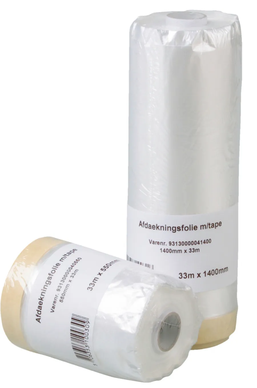 Maskering^Luxi Dekkfolie med tape 55 cm x 33 meter