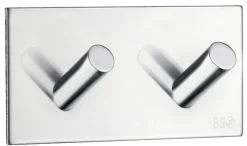 Håndkleholdere|Knagger & Knaggrekker^Beslagsboden Dobbel krok selvklebende 90 mm - krom
