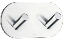 Håndkleholdere|Knagger & Knaggrekker^Beslagsboden Dobbel krok selvklebende 96 mm - krom