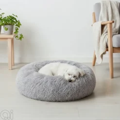 Hunde- Og Katteartikler^Petzone Donut hundeseng lys grå Ø60 cm
