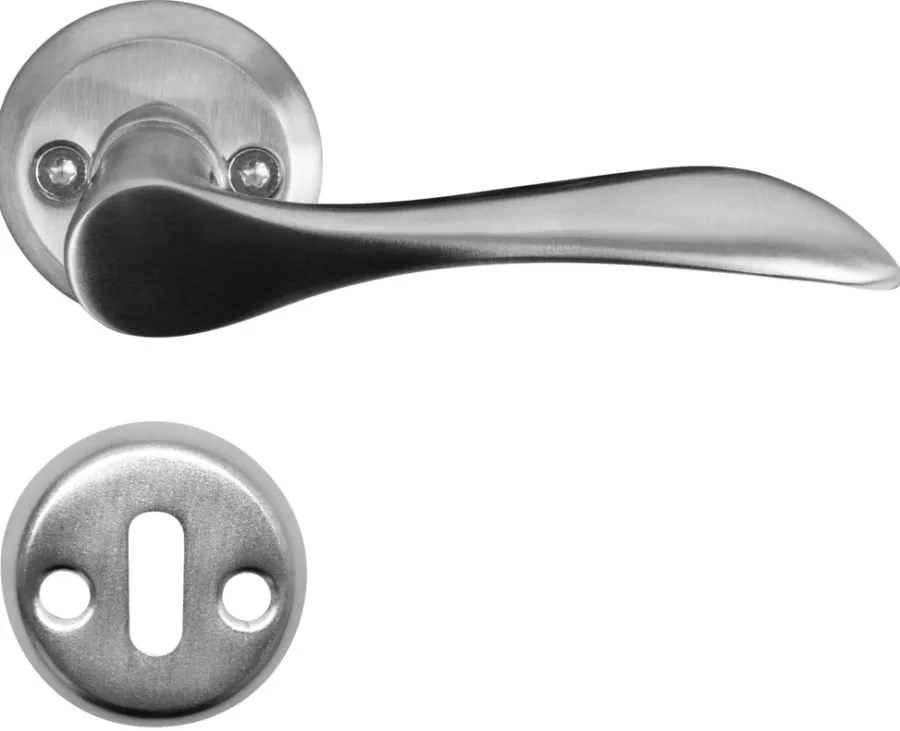 Dørhåndtak & Nøkkelsylindere^Home it Dørhåndtak 110 mm børstet stål