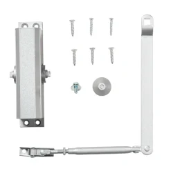Dør- & Vindusbeslag^ Dørlukker til 25-45 kg dører Grå aluminium