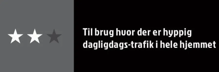Dørmatter^ Dørmatte grå/svart 45 x 75 cm
