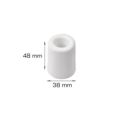 Dørstoppere^Home it Dørstopper Ø38 x H48 mm hvit plast