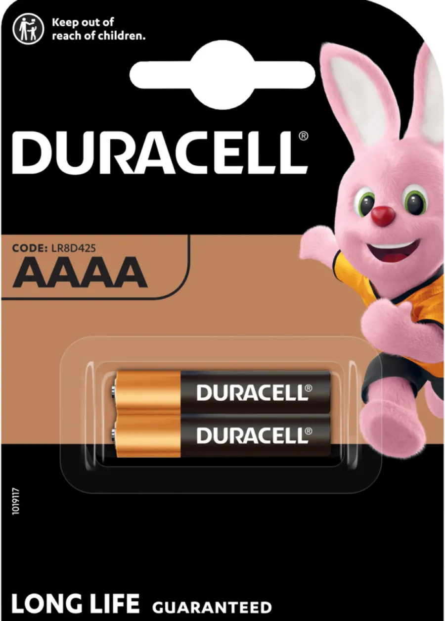 Batterier^Duracell Specialty AAAA Alkaliske batterier 2-pk.