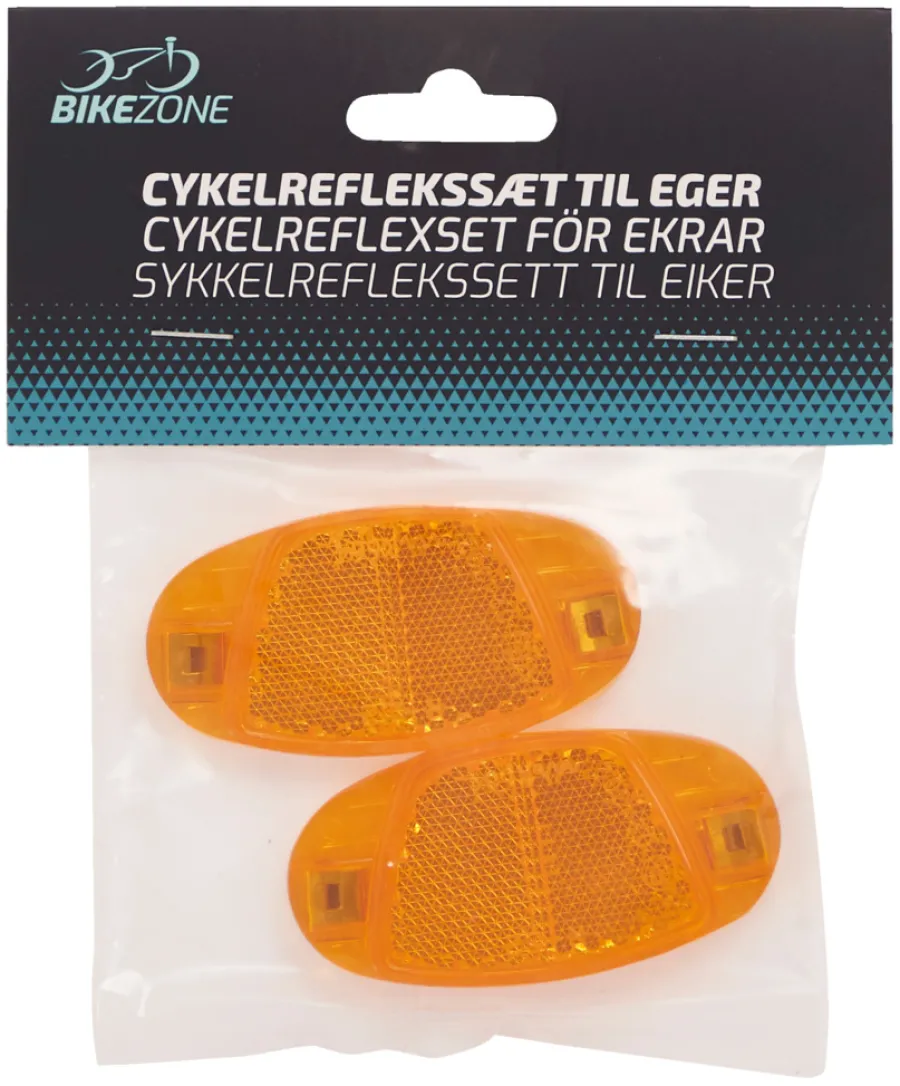 Sykkeltilbehør^Bikezone Eikereflekser til sykkel -