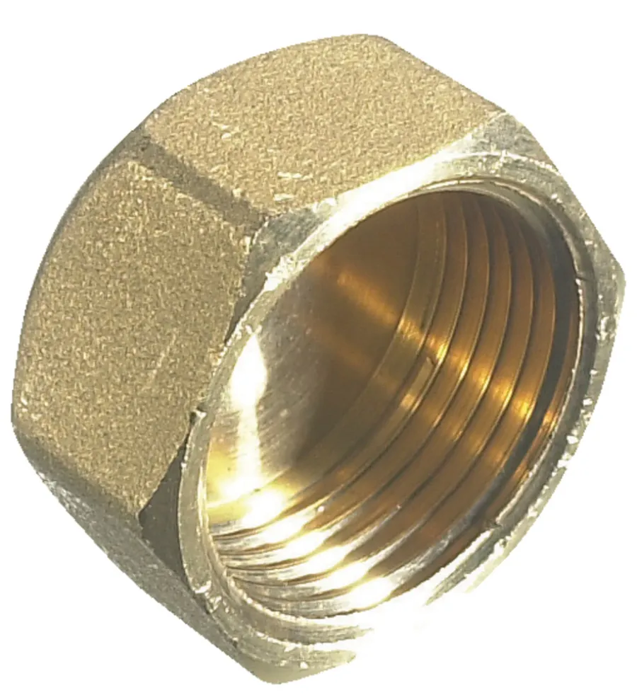Rørkoblinger^ Endemuffe 3/4" messing